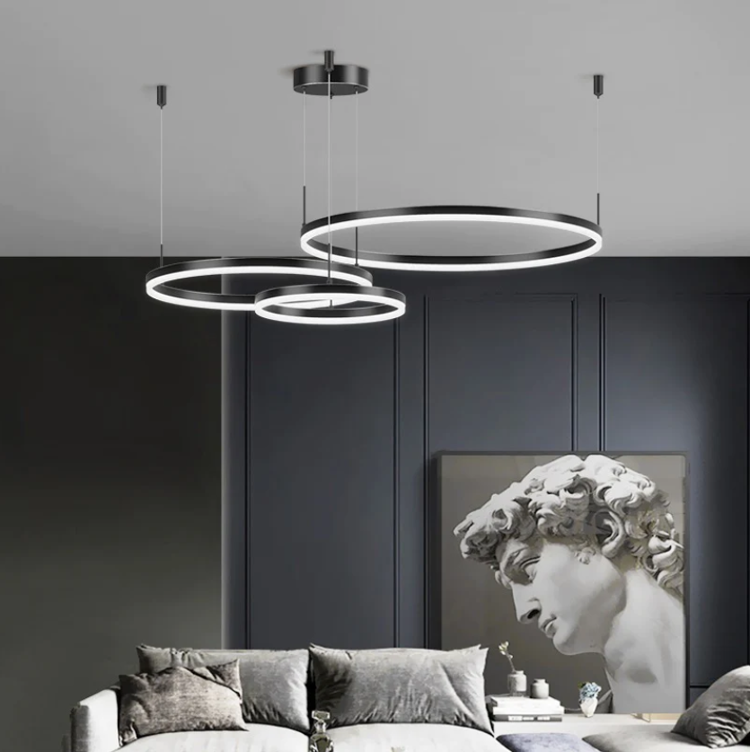 LED осветително тяло WONDERLAND Black 3 подвижни сегмента - 40+60+80cm еквивалент 800W