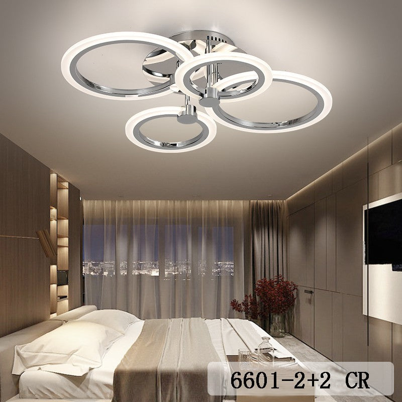 LED осветително тяло 2+2 Circle Chrome еквивалент 400W с дистанционно