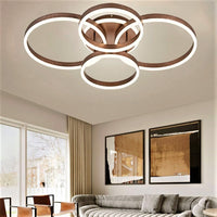 LED осветително тяло 132W 2+2 CIRCLE New Design кафяво