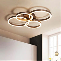 LED осветително тяло 132W 2+2 CIRCLE New Design кафяво