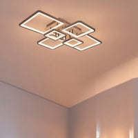 LED осветително тяло 4+2 SQUARE Brown с дистанционно, еквивалент 800W