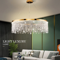 LED осветително тяло 56W Gold Luxury Cristal 1 сегмент