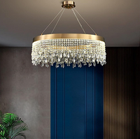 LED осветително тяло 56W Gold Luxury Cristal 1 сегмент
