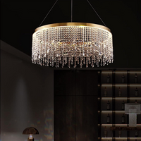 LED осветително тяло 56W Gold Luxury Cristal 1 сегмент