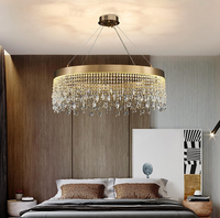 LED осветително тяло 56W Gold Luxury Cristal 1 сегмент