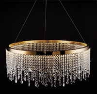 LED осветително тяло 56W Gold Luxury Cristal 1 сегмент
