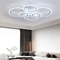 LED осветително тяло 4+2 CIRCLE MAXI Бяло Еквивалент 600W Дистанционно