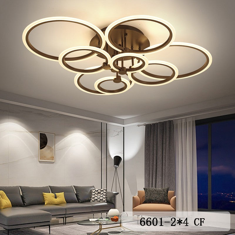 LED осветително тяло 228W 4+4 CIRCLE GIGANT Design Brown с дистанционно