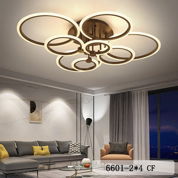 LED осветително тяло 228W 4+4 CIRCLE GIGANT Design Brown с дистанционно