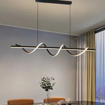 LED осветително тяло 80W висящо Serpent Black еквивалент 400W