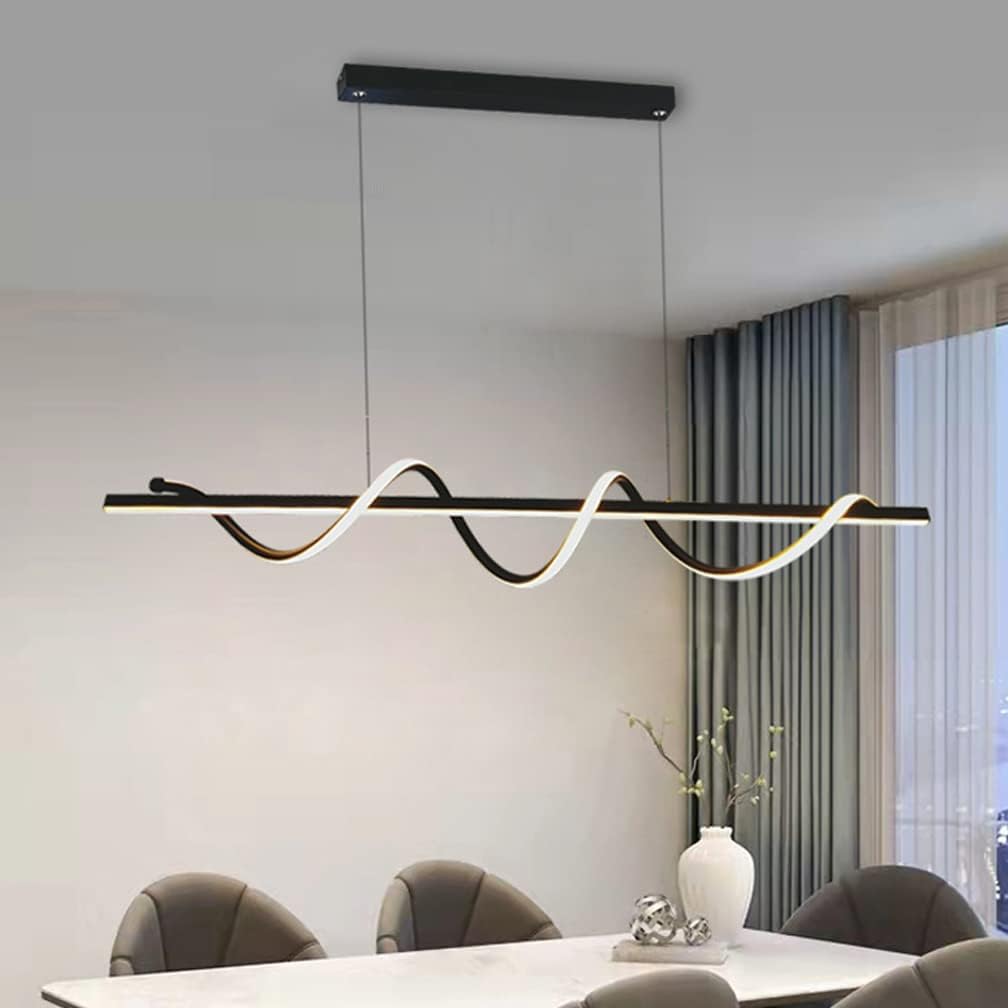LED осветително тяло 80W висящо Serpent Black еквивалент 400W