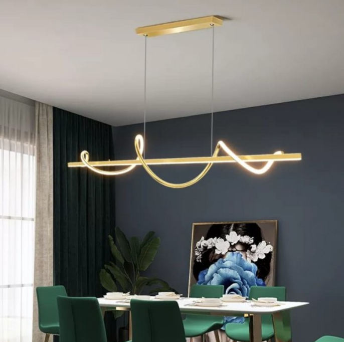 LED осветително тяло 80W висящо Serpent Gold еквивалент 400W