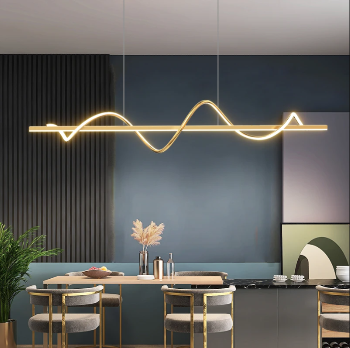 LED осветително тяло 80W висящо Serpent Gold еквивалент 400W