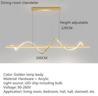 LED осветително тяло 80W висящо Serpent Gold еквивалент 400W