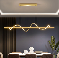 LED осветително тяло 80W висящо Serpent Gold еквивалент 400W