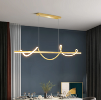 LED осветително тяло 80W висящо Serpent Gold еквивалент 400W