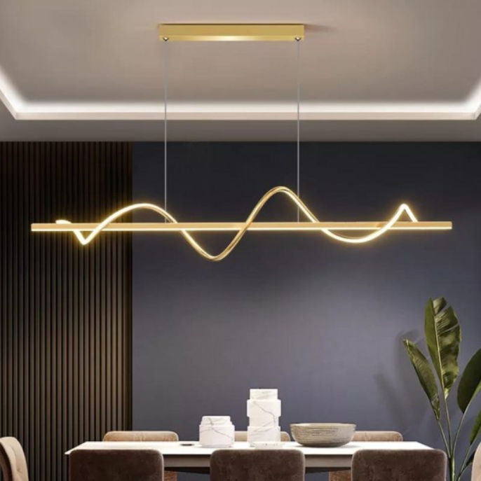 LED осветително тяло 80W висящо Serpent Gold еквивалент 400W