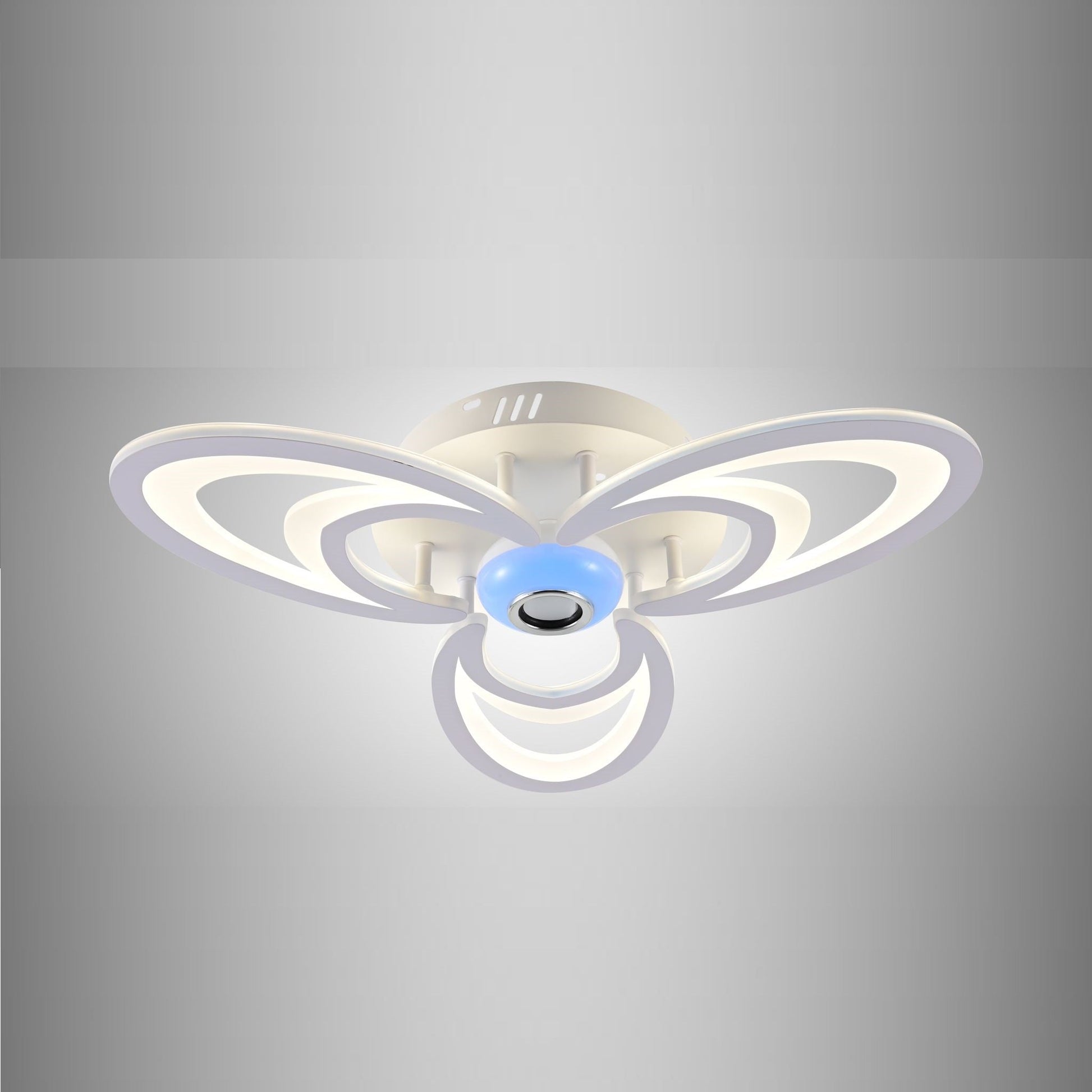 Lustra Led 84W 3 Petale Cu Telecomanda Si Boxa Mp3 Echivalent 300W Lighting Fixtures