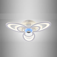 Lustra Led 84W 3 Petale Cu Telecomanda Si Boxa Mp3 Echivalent 300W Lighting Fixtures
