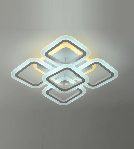 LED осветително тяло SQUARE 4+1 RGB ЕКВИВАЛЕНТ 400W 40cm Дистанционно