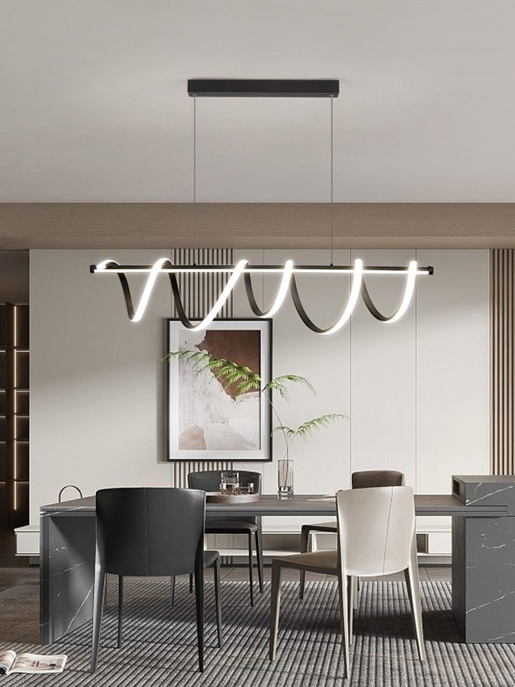 LED осветително тяло 94W висящо Spiral Black 8808/900 BK еквивалент 600W