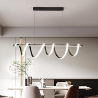 LED осветително тяло 94W висящо Spiral Black 8808/900 BK еквивалент 600W