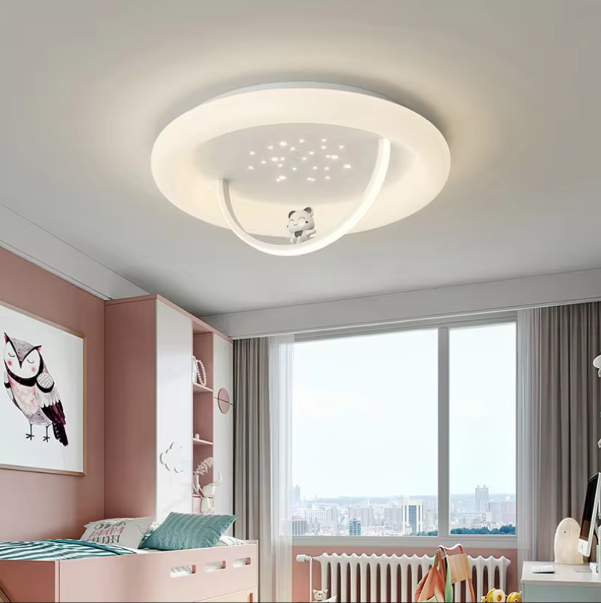 LED осветително тяло 96W Hanging Kitty еквивалент 400W с дистанционно