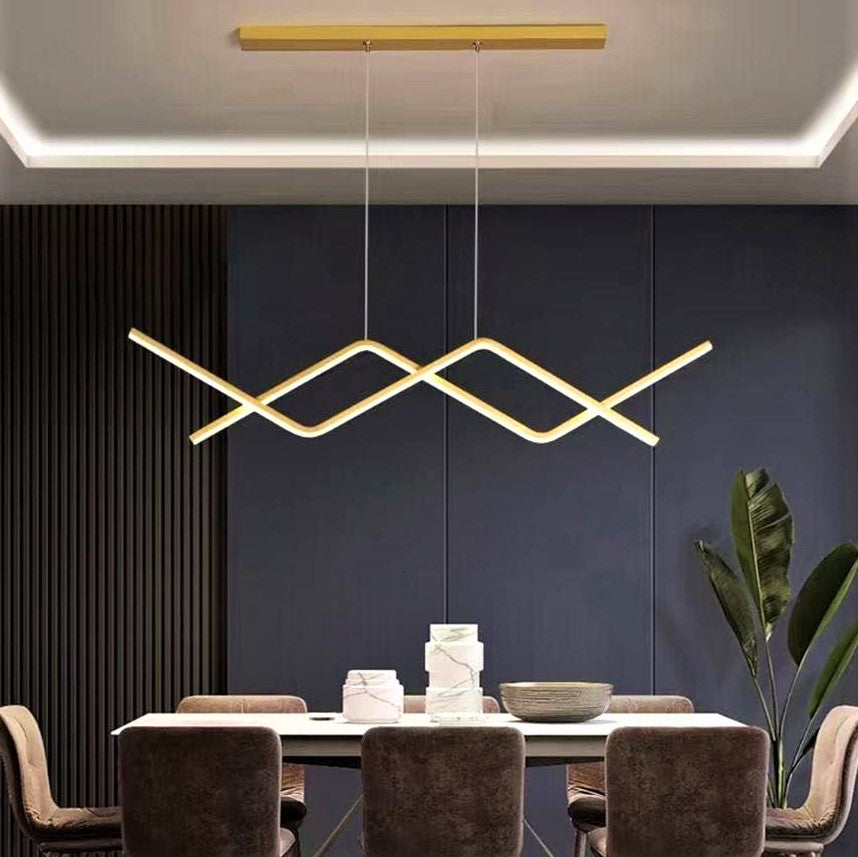 LED осветително тяло пендел GOLD LINES, еквивалент 300W, с дистанционно
