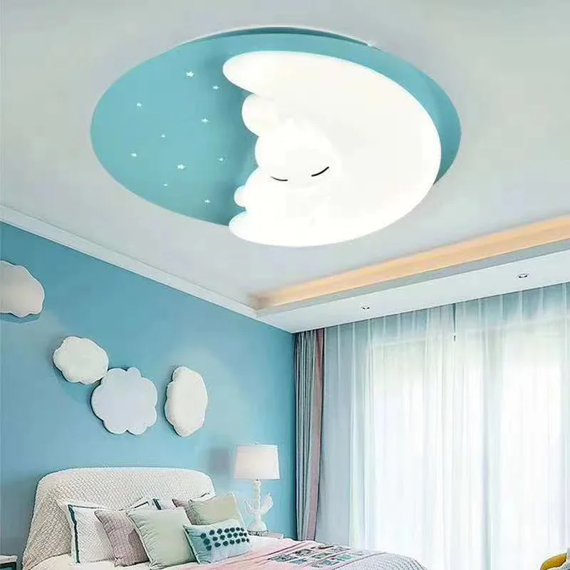 LED осветително тяло Blue Sleepy Bunny Еквивалент 300W Дистанционно управление