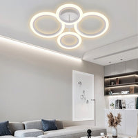LED осветително тяло 2+2 CIRCLE Design Бяло Еквивалент 400W Дистанционно