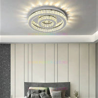 LED осветително тяло TWO CIRCLE Cristal Еквивалент 500W с дистанционно