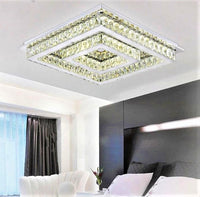 LED осветително тяло TWO SQUARE кристал еквивалент 500W с дистанционно