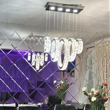 LED осветително тяло 87W Кристал 5 сегмента