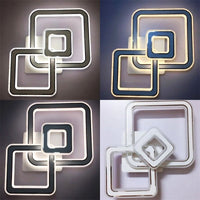 LED осветително тяло SQUARES Бяло 3 функции Еквивалент 300W