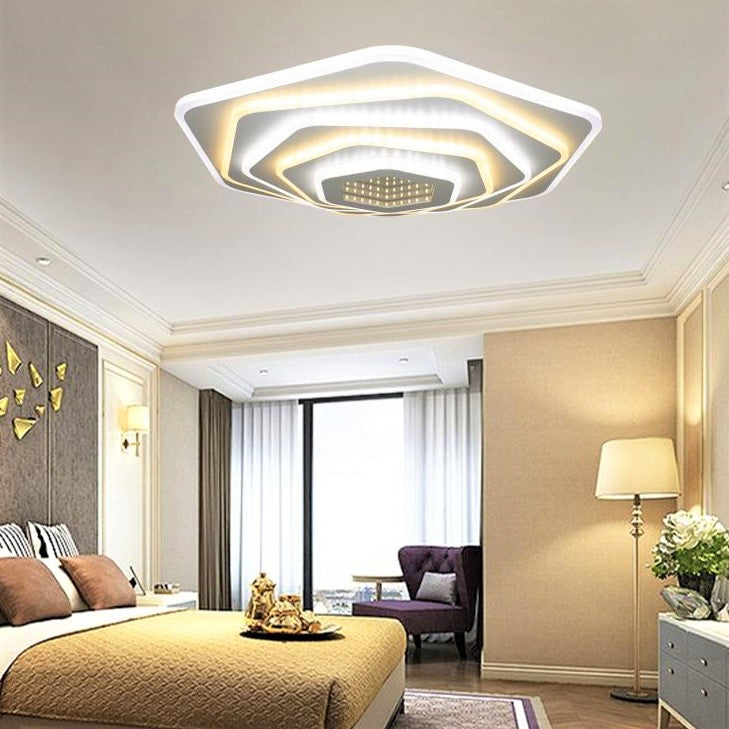 LED осветително тяло Pentagon MIRROR 3D, еквивалент 800W, с дистанционно
