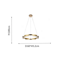 Lustra LED Orbis Cu Telecomanda Wifi 2.4G 3 Culori Black NEAGRA / SUSPENDATE / 60CM Lighting Fixtures