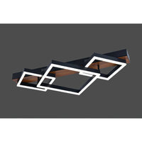 Lustra LED Zenn Telecomanda Wifi 2.4G Black 3 Culori G4211 NEAGRA / SQUARE DESIGN Lighting Fixtures