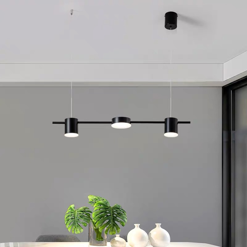 LED осветително тяло пендел Nordic Style Black еквивалент 200W с дистанционно