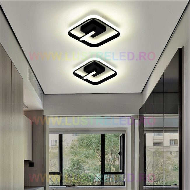 LED осветително тяло 36W VENUS SQUARE BLACK Еквивалент 150W
