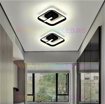 LED осветително тяло 36W VENUS SQUARE BLACK Еквивалент 150W
