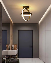 LED осветително тяло INFINITY RINGS Black Еквивалент 200W