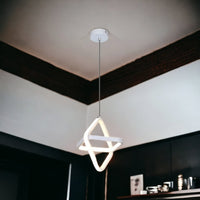 Lustra Led Suspendata 23W Infinity Square White 3 Functii Led Ceiling Light