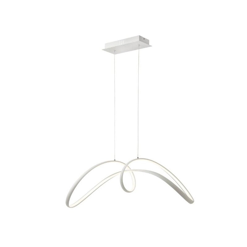 Lustra Led 108W Suspendata Eliptic White Smart Lighting Fixtures