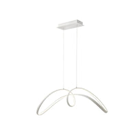 Lustra Led 108W Suspendata Eliptic White Smart Lighting Fixtures