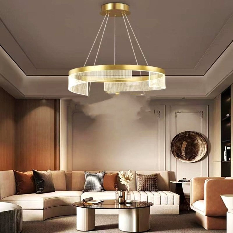 LED осветително тяло пендел Galaxy Gold 1 сегмент, еквивалент 400W