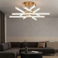 LED осветително тяло FERGA LINES Gold Еквивалент 700W с дистанционно