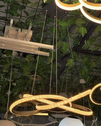LED осветително тяло 86W Cristal Infinity Black 3 сегмента 3 функции