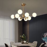 Осветително тяло Абажур MAT GOLD 8XE27 DX103-4+4 GD