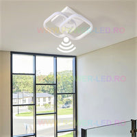 LED осветително тяло 26W DOUBLE SQUARE със сензор за движение, еквивалентно на 150W