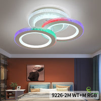 LED осветително тяло 82W 2 кръга RGB Digital еквивалент 200W с дистанционно